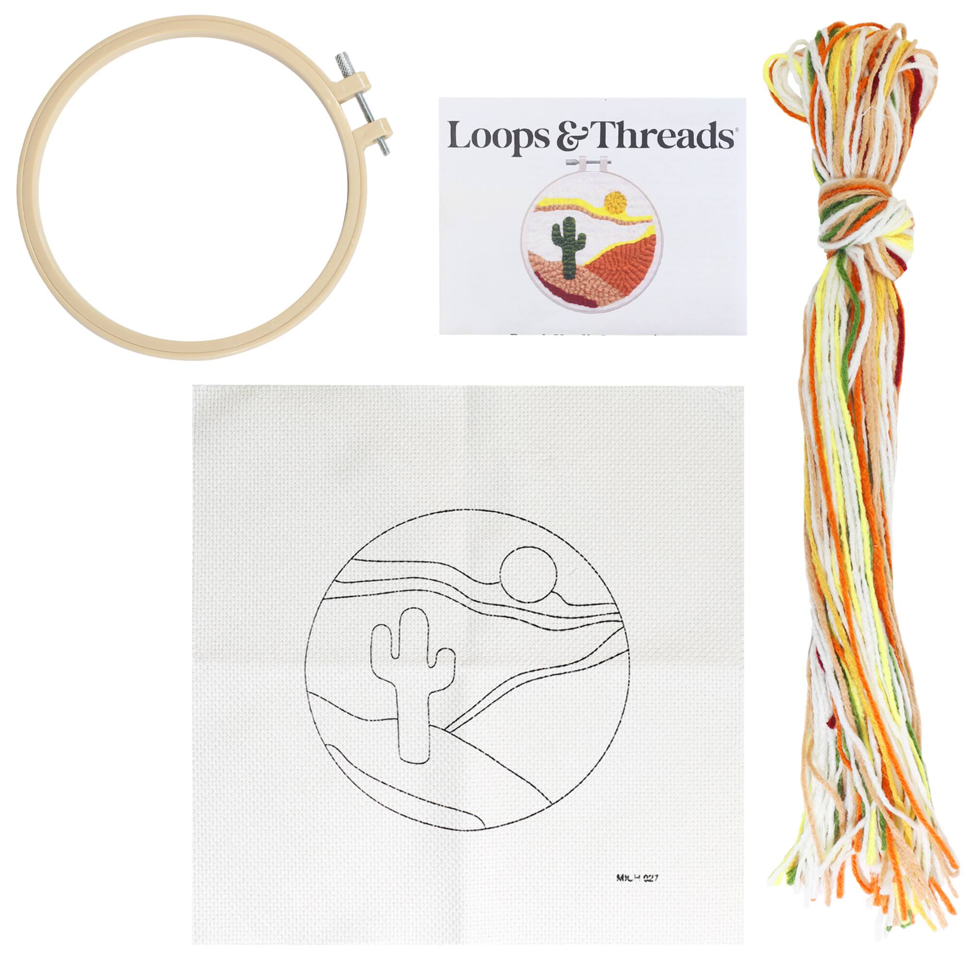 Desert Cactus Punch Needle Kit by Loops & Threads®